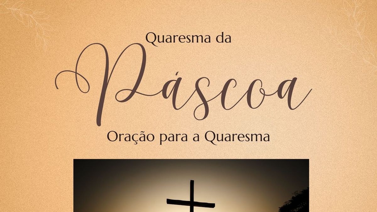 Oração para a Quaresma