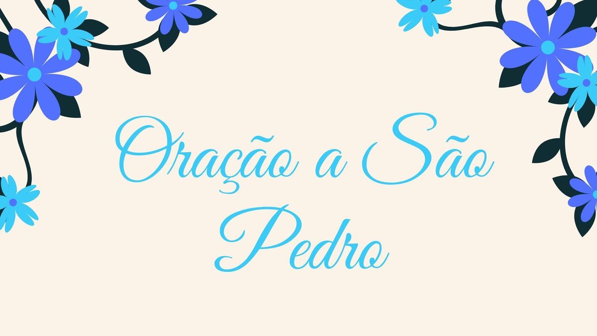 Oração a São Pedro